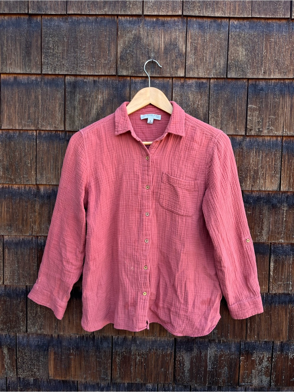 Anne Klein Coral Button-Up